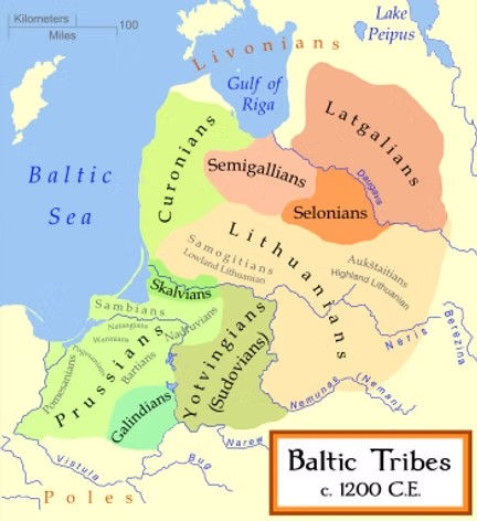 Tribos Bálticas c. 1200 CE